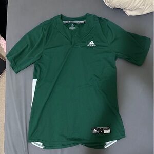 Adidas green jersey shirt medium